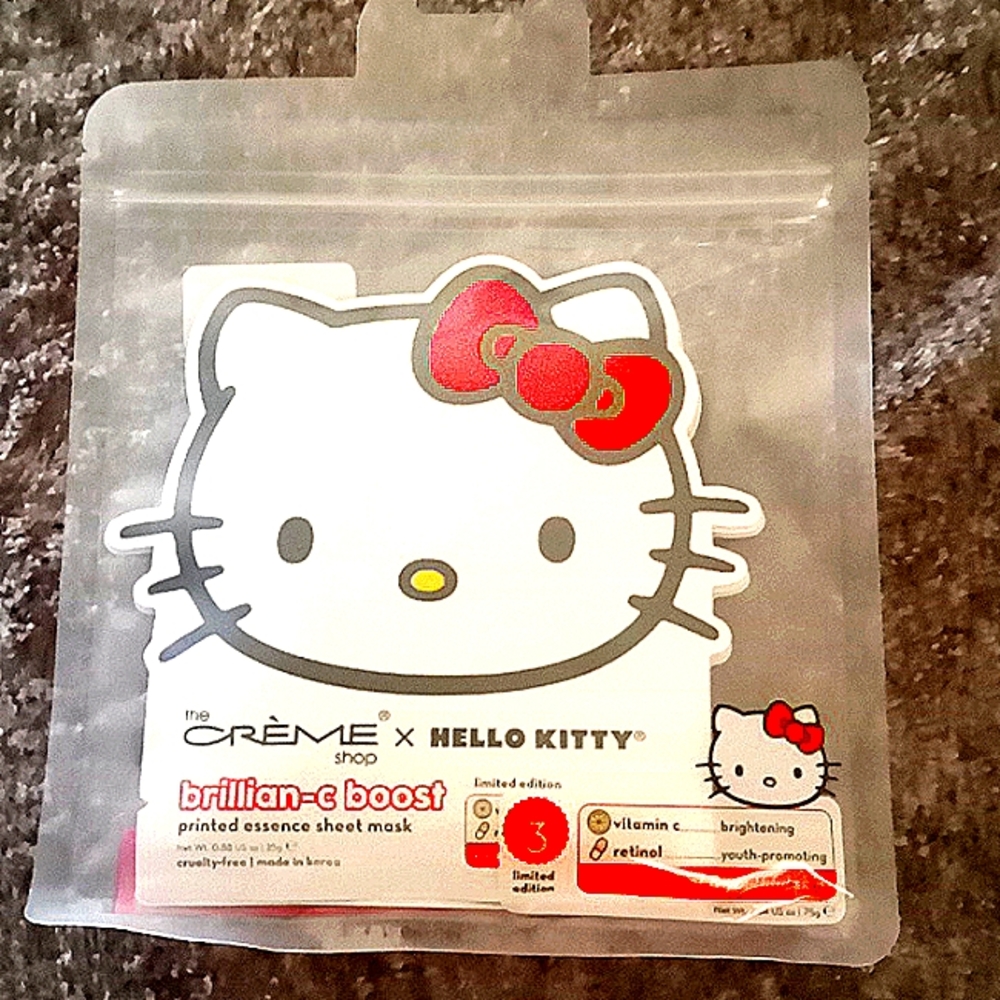 The Creme Shop by Hello Kitty Brillian-C boost printed essence sheet mask